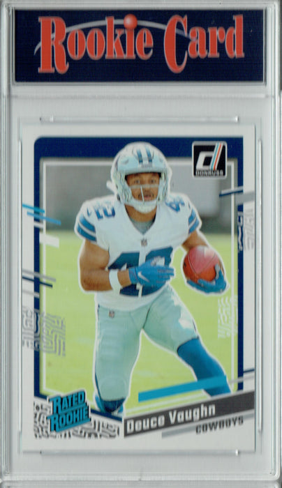 Certified Mint+ Deuce Vaughn 2023 Donruss Football #32 Rated Rookie Card