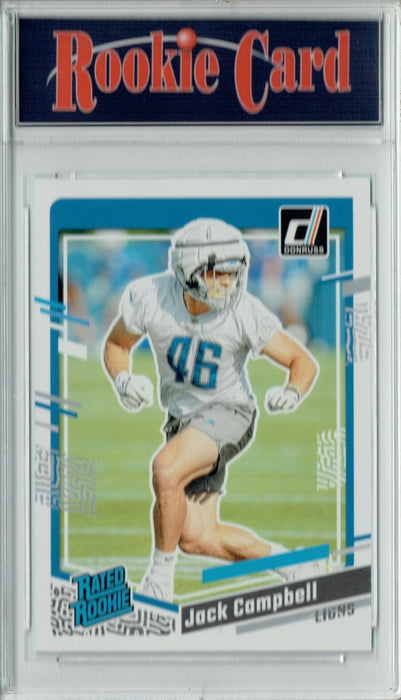 Certified Mint+ Jack Campbell 2023 Donruss Football #330 Rated Rookie Card