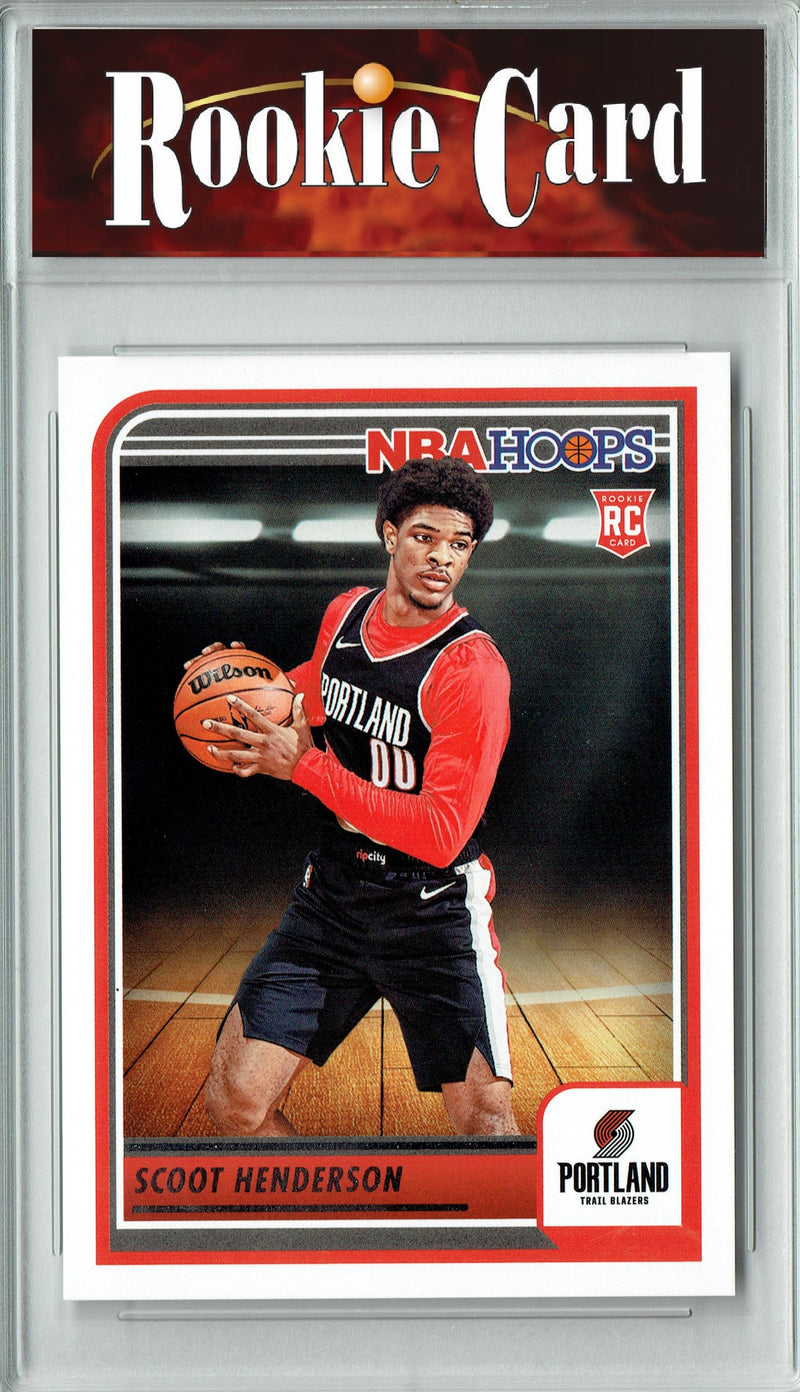 Certified Mint+ Scoot Henderson 2023 Hoops #232 NBA Portland Trailblazers Rookie Card Portland Trail Blazers