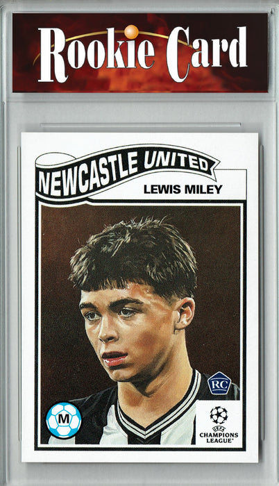 Certified Mint+ Lewis Miley 2023 Topps Living Set #636 Newcastle United Rookie Card Newcastle United