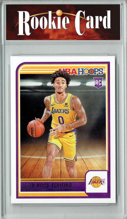 Certified Mint+ Jalen Hood-Schifino 2023 Hoops #238 Los Angeles Lakers Rookie Card Los Angeles Lakers