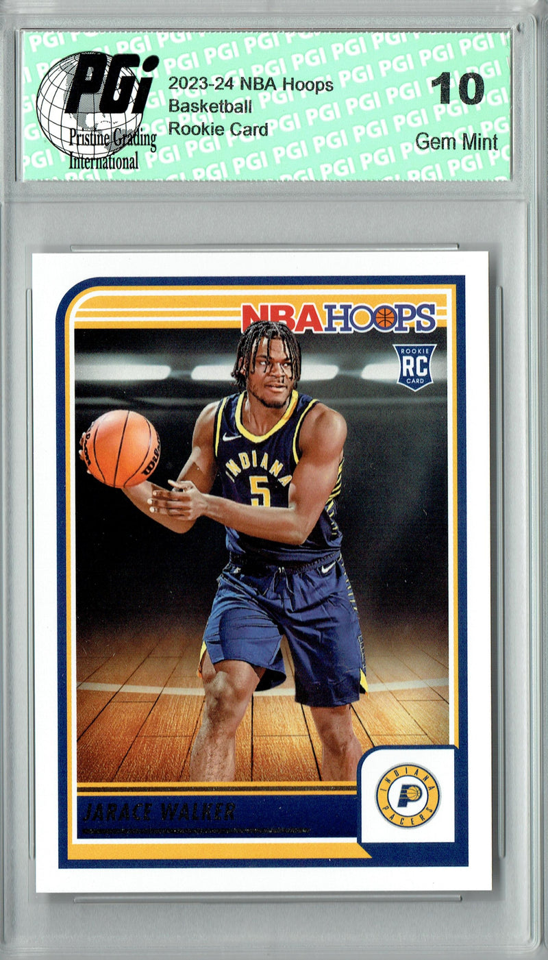 Jarace Walker 2023 Hoops #251 Indiana Pacers Rookie Card PGI 10