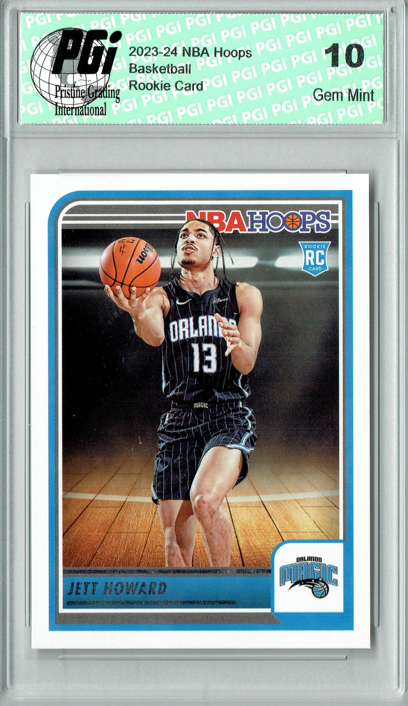Jett Howard 2023 Hoops #248 Orlando Magic Rookie Card PGI 10