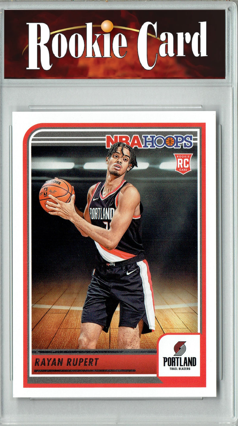 Certified Mint+ Rayan Rupert 2023 Hoops #273 Portland Trail Blazers Rookie Card Portland Trail Blazers