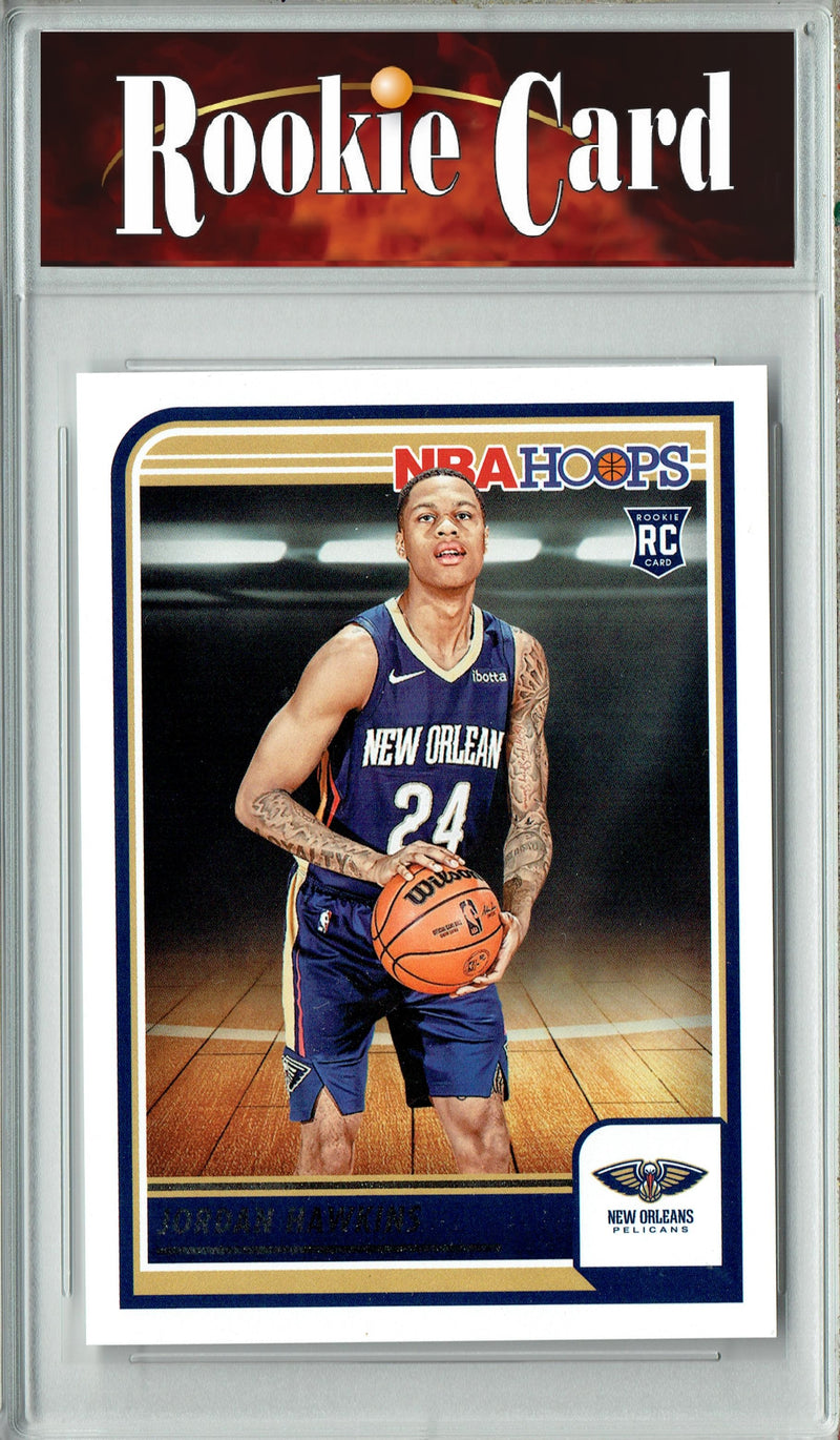 Certified Mint+ Jordan Hawkins 2023 Hoops #269 New Orleans Pelicans Rookie Card New Orleans Pelicans