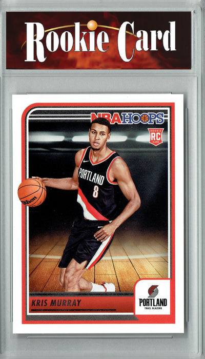 Certified Mint+ Kris Murray 2023 Hoops #262 Portland Trail Blazers Rookie Card Portland Trail Blazers