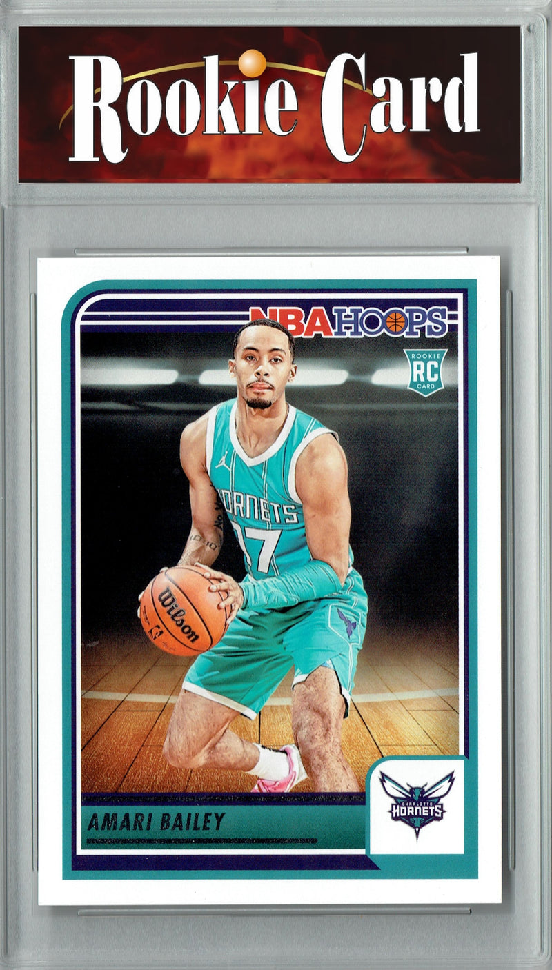 Certified Mint+ Amari Bailey 2023 Hoops #267 Charlotte Hornets Rookie Card Charlotte Hornets