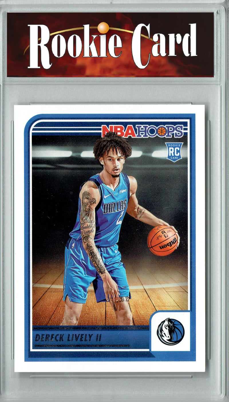 Certified Mint+ Dereck Lively II 2023 Hoops #241 Dallas Mavericks Rookie Card Dallas Mavericks