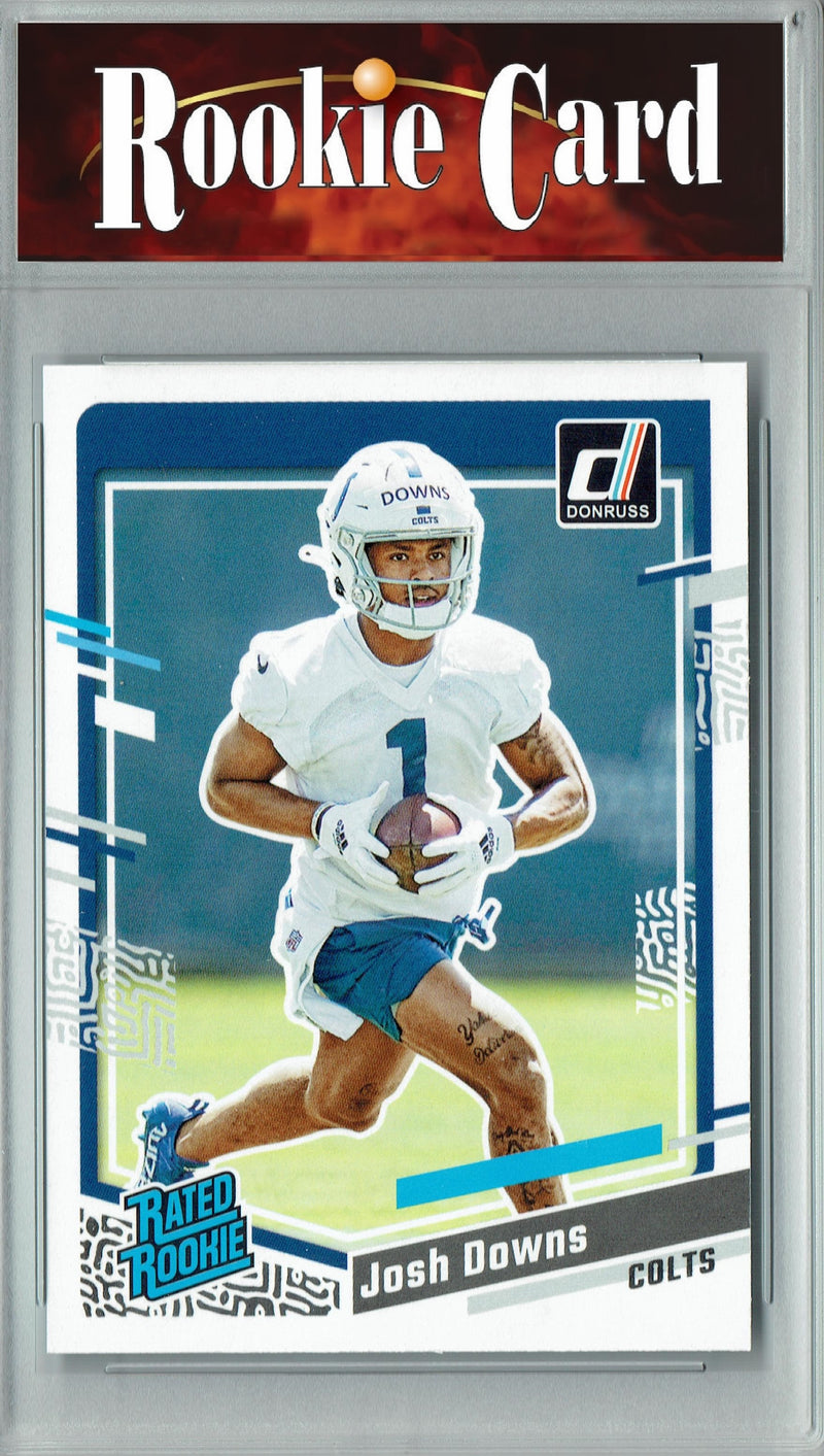 Certified Mint+ Josh Downs 2023 Donruss Football #345 Indianapolis Colts Rookie Card Indianapolis Colts