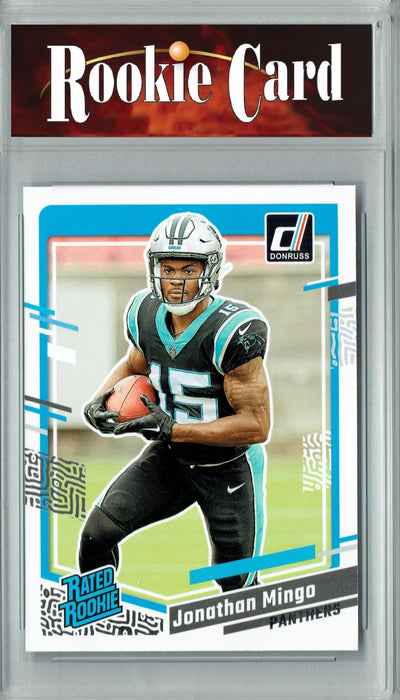 Certified Mint+ Jonathan Mingo 2023 Donruss Football #312 Carolina Panthers Rookie Card Carolina Panthers