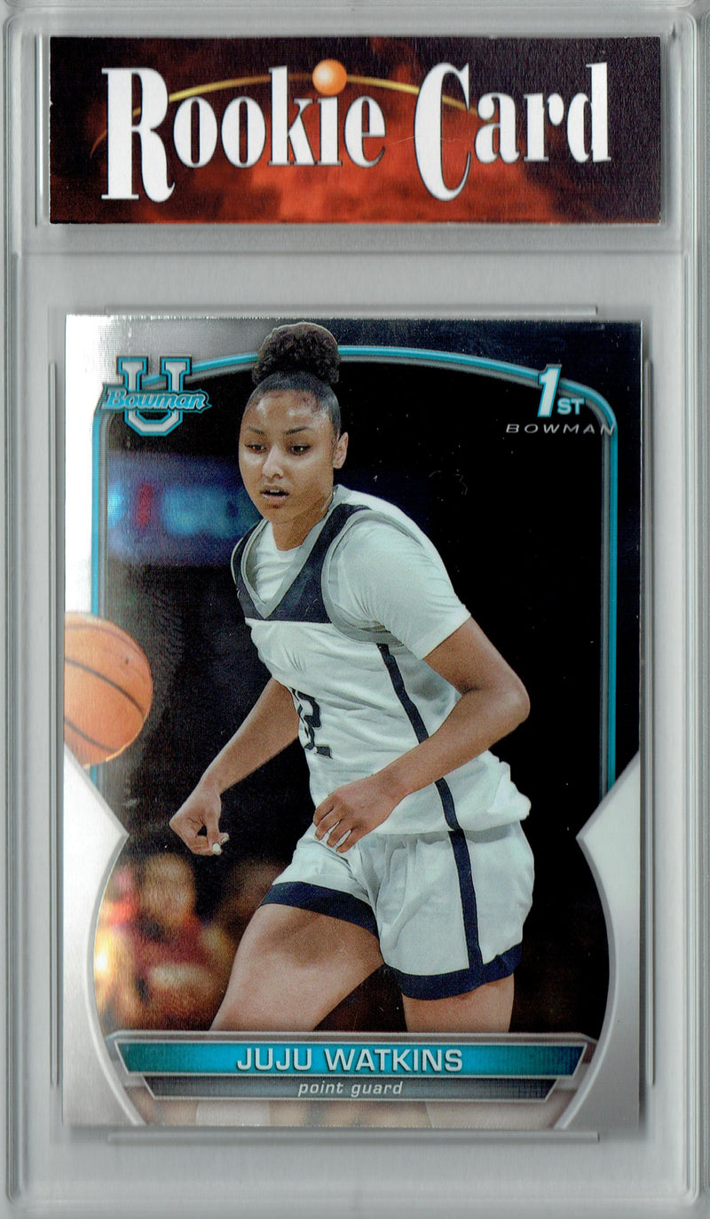 Certified Mint+ JuJu Watkins 2023 Bowman University Chrome #43 1st Bowman Rookie Card USC Trojans