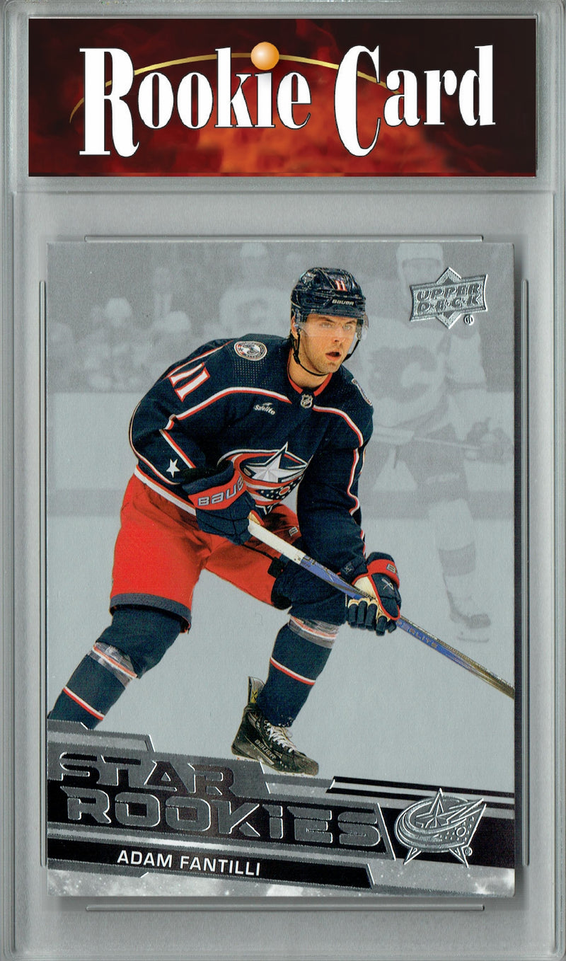 Certified Mint+ Adam Fantilli 2023-24 Upper Deck #2 Star Rookies Set Rookie Card Columbus Blue Jackets