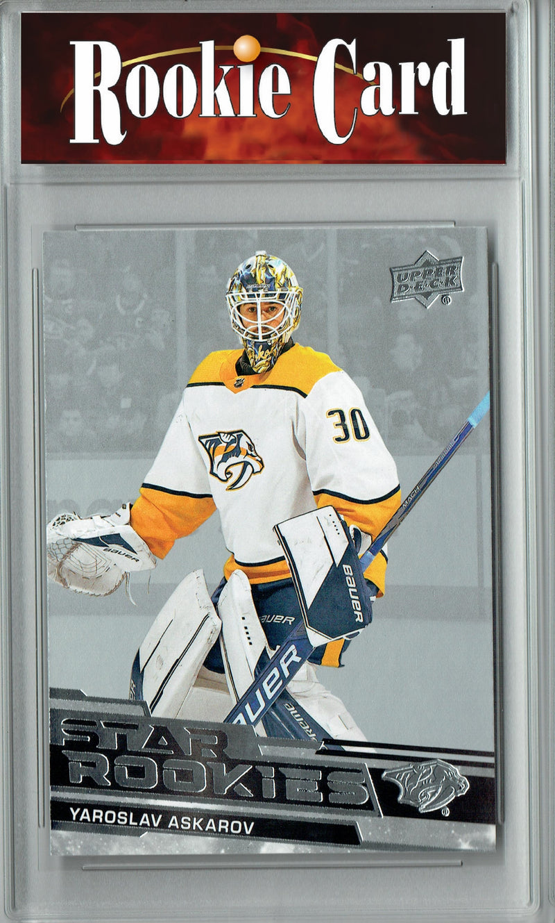 Certified Mint+ Yaroslav Askarov 2023-24 Upper Deck #10 Star Rookies Set Rookie Card Nashville Predators