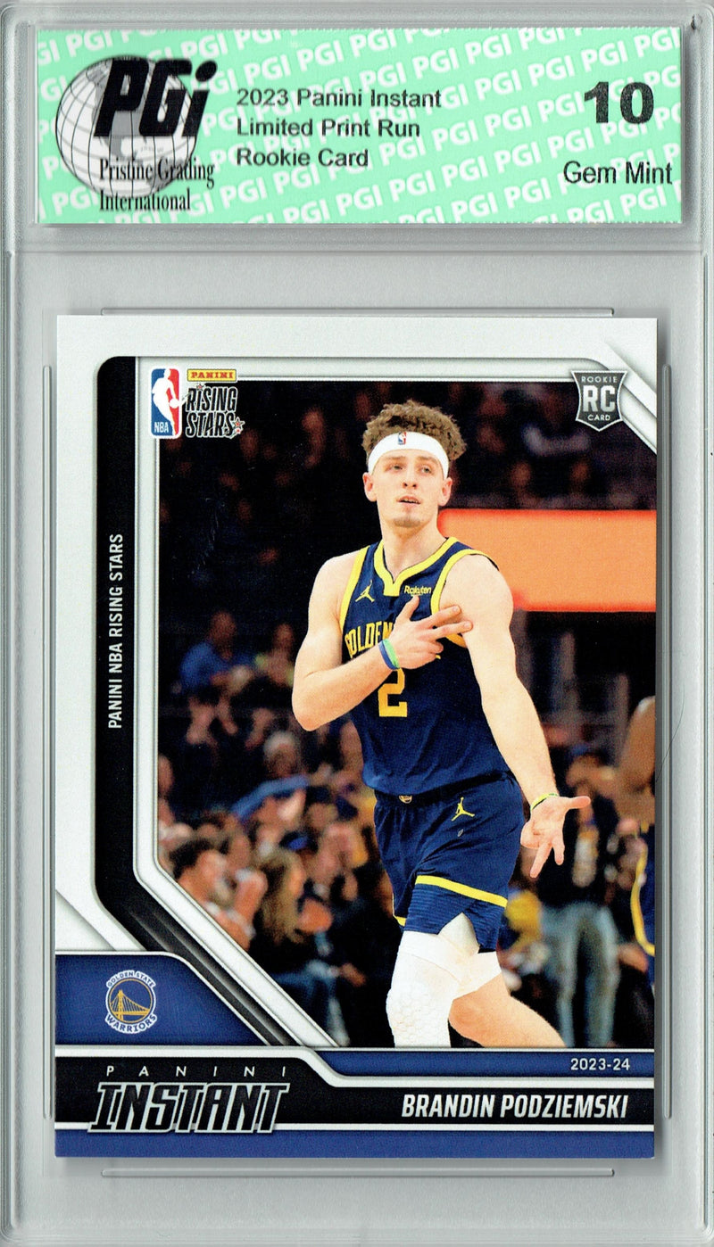 Brandon Podziemski 2023 Panini Instant #344 Only 445 Made Rookie Card PGI 10