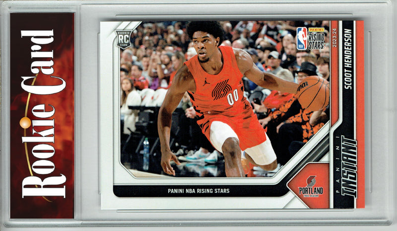 Certified Mint+ Scoot Henderson 2023 Panini Instant #352 NBA Rising Stars Rookie Card Portland Trail Blazers