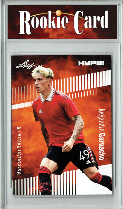 Certified Mint+ Alejandro Garnacho 2023 Leaf HYPE! #99 Only 5000 Made! Rookie Card Manchester United