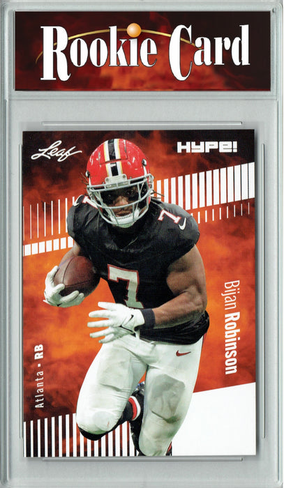 Certified Mint+ Bijan Robinson 2023 Leaf HYPE! #102A Only 5000 Made! Rookie Card Atlanta Falcons