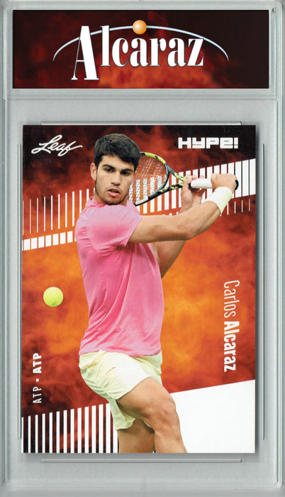 Certified Mint+ Carlos Alcaraz 2023 Leaf HYPE! #108A Only 5000 Made! Rare Trading Card