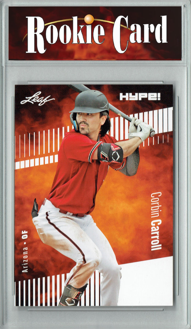 Certified Mint+ Corbin Carroll 2023 Leaf HYPE #109 Only 5000 Made Rookie Card Arizona Diamondbacks