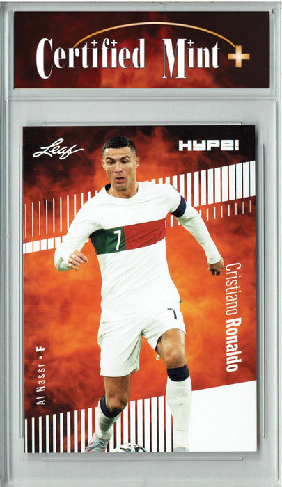 @ Certified Mint+ Cristiano Ronaldo 2023 Leaf HYPE! #110a Only 5000 Made! Rare Trading Card Portugal