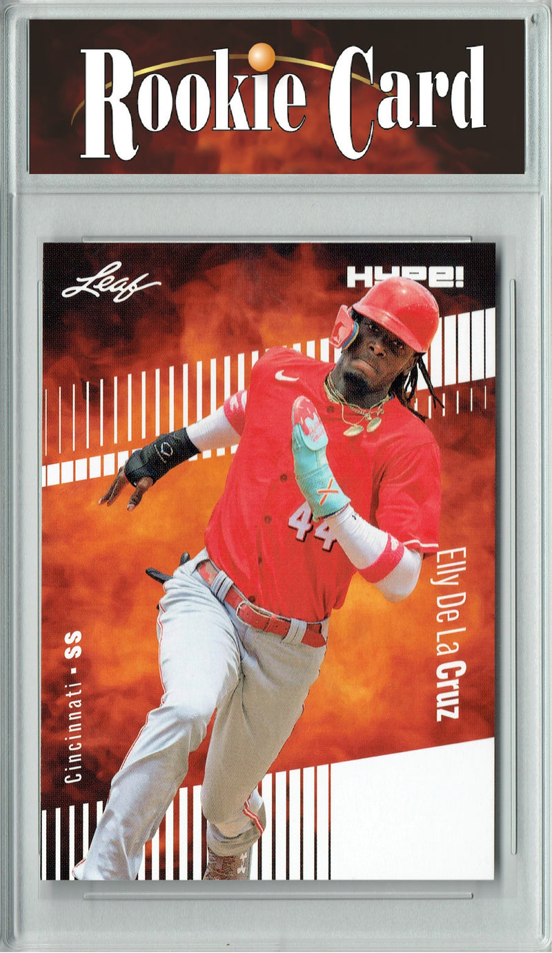 Certified Mint+ Elly De La Cruz 2023 Leaf HYPE #115 Only 5000 Made Rookie Card Cincinnati Reds