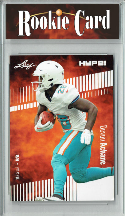Certified Mint+ Devon Achane 2023 Leaf HYPE! #113 Only 5000 Made! Rookie Card Miami Dolphins