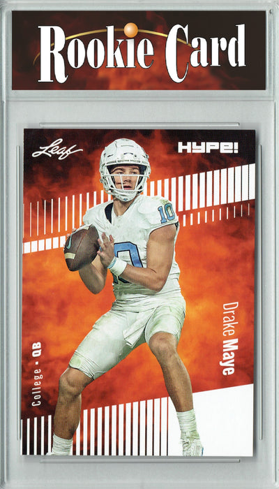 Certified Mint+ Drake Maye 2023 Leaf HYPE! #114a Only 5000 Made! Rookie Card New England Patriots