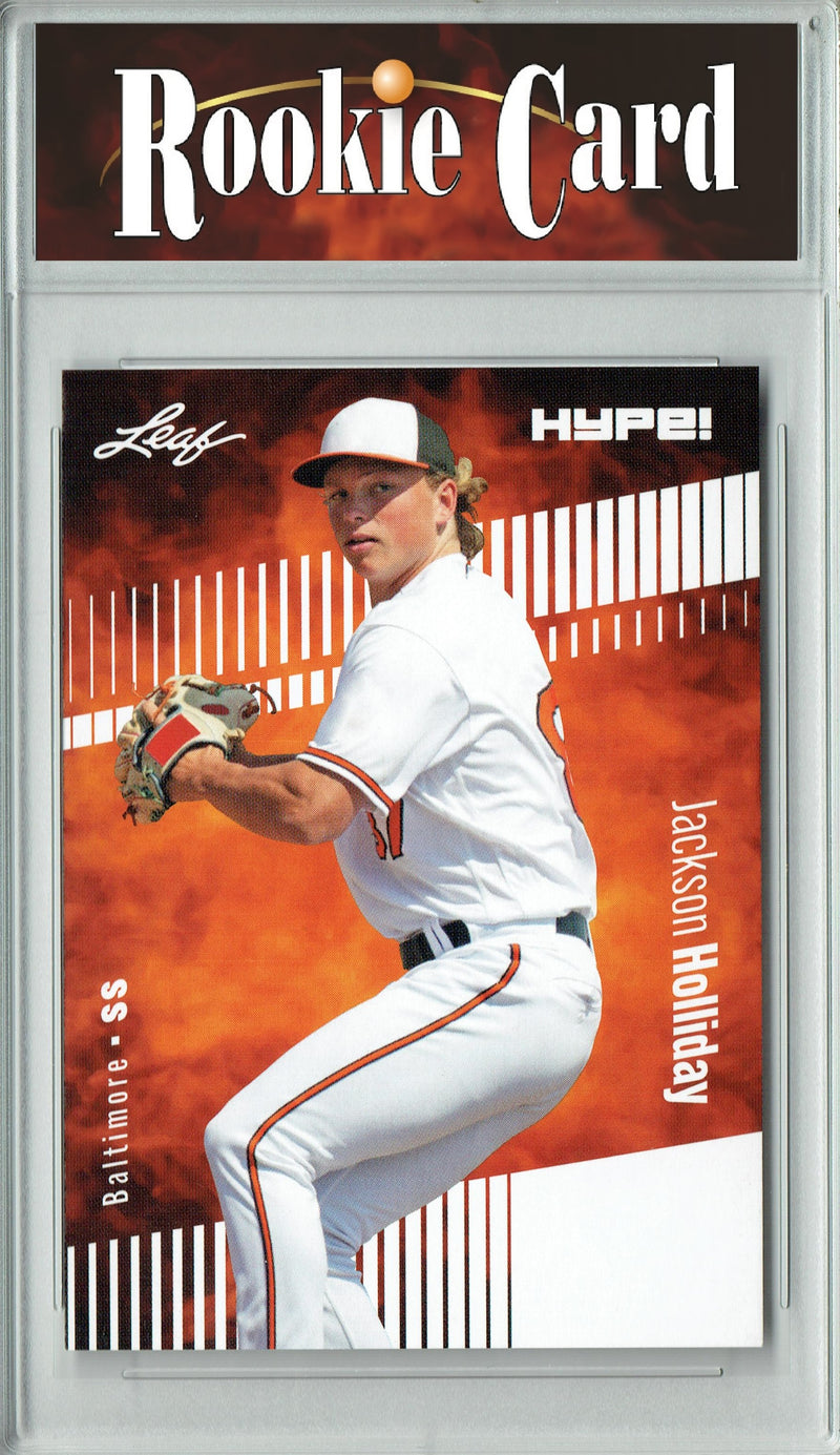 Certified Mint+ Jackson Holliday 2023 Leaf HYPE #124A Only 5000 Made Rookie Card Baltimore Orioles