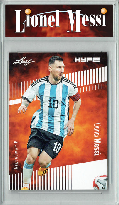 Certified Mint+ Lionel Messi 2023 Leaf HYPE! #130 Only 5000 Made! Rare Trading Card Argentina