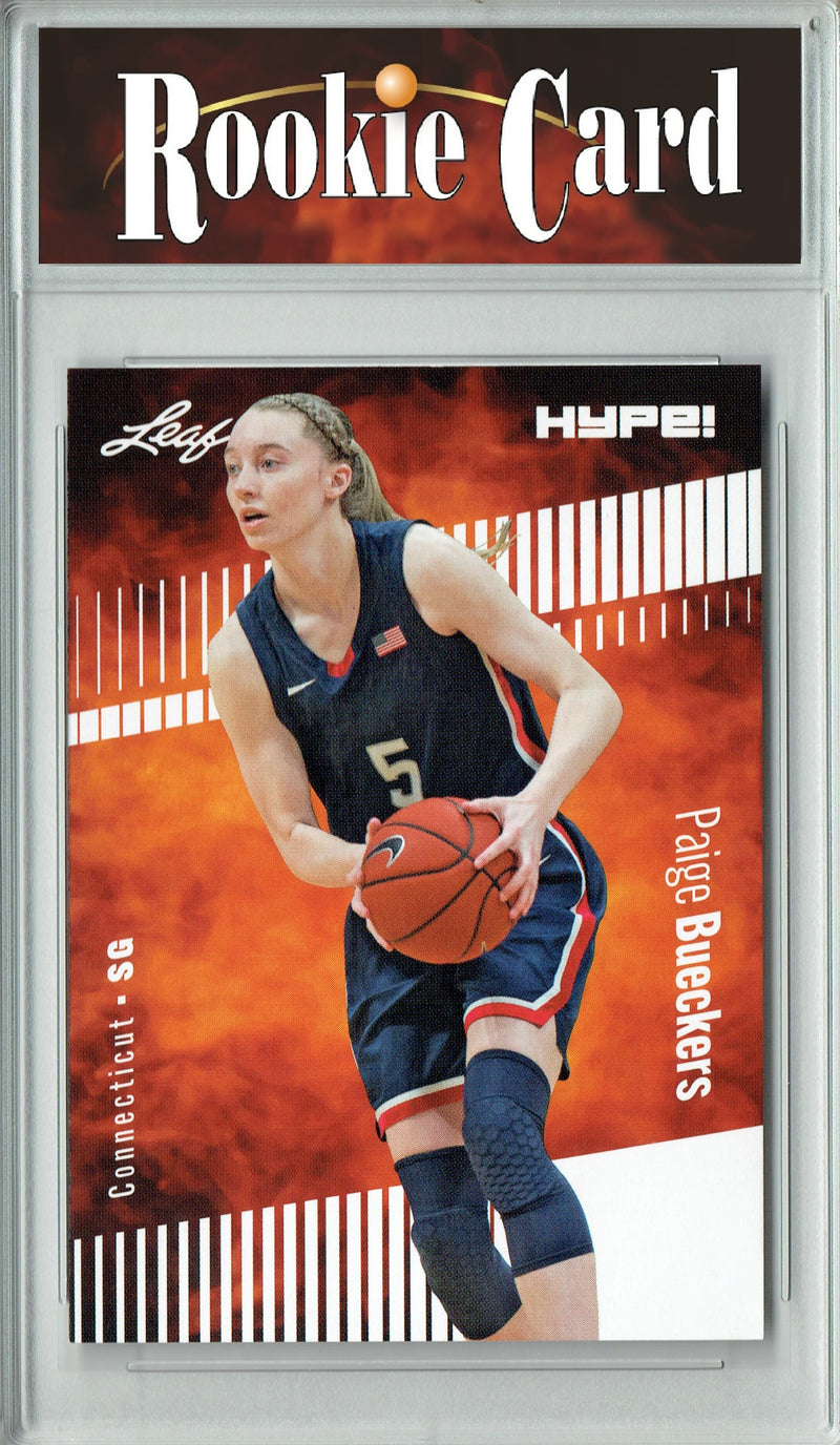 Certified Mint+ Paige Bueckers 2023 Leaf HYPE #131A Only 5000 Made Rookie Card
