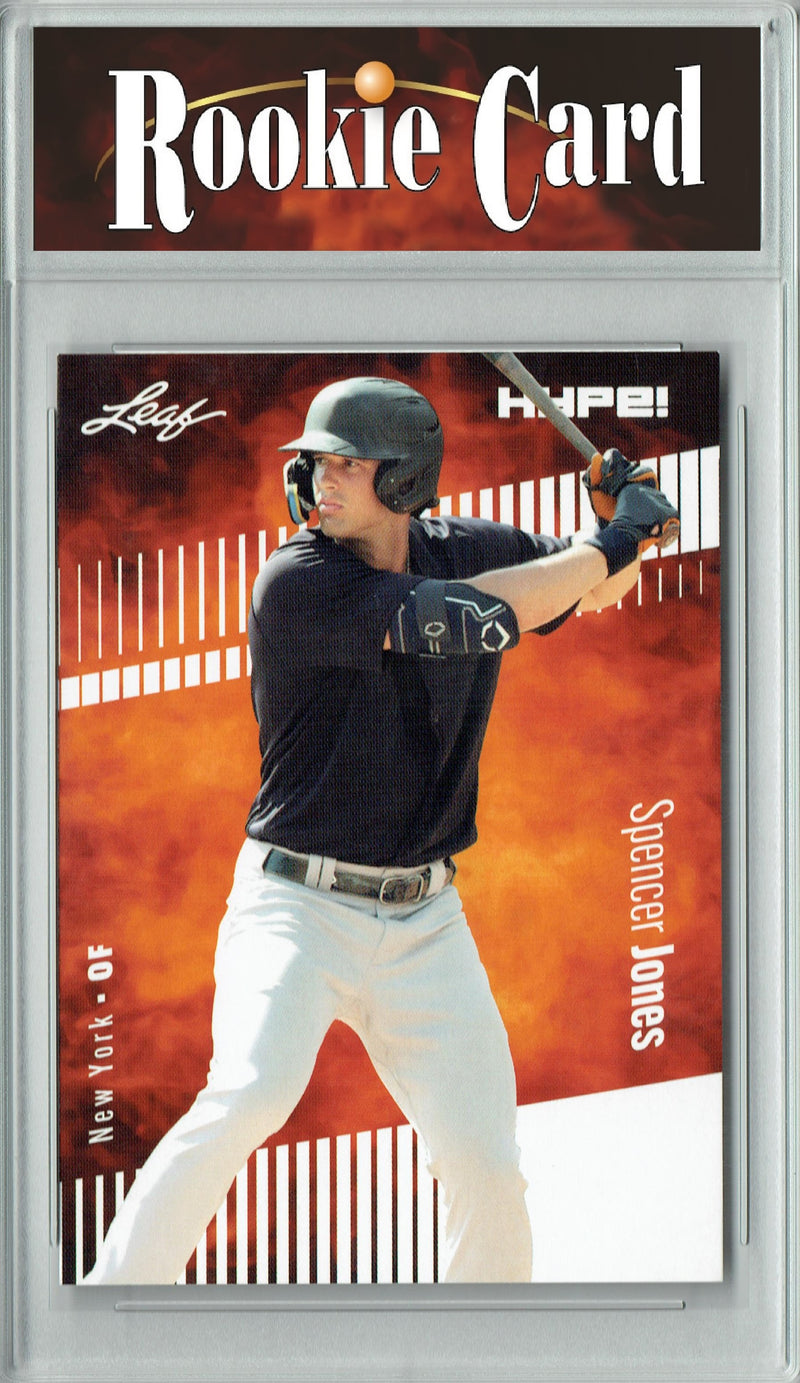 Certified Mint+ Spencer Jones 2023 Leaf HYPE #136A Only 5000 Made Rookie Card New York Yankees