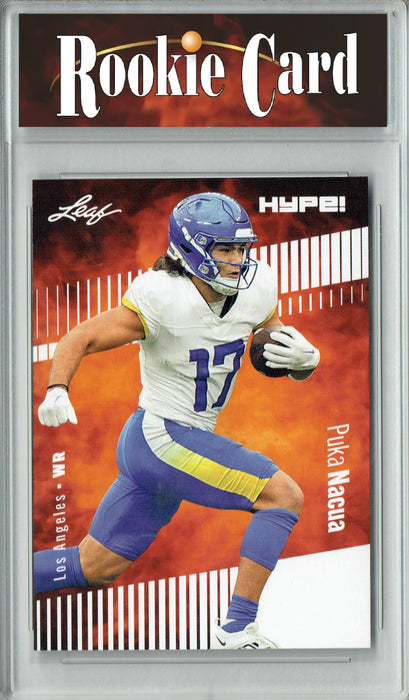 Certified Mint+ Puka Nacua 2023 Leaf HYPE! #132A Only 5000 Made! Rookie Card Los Angeles Rams