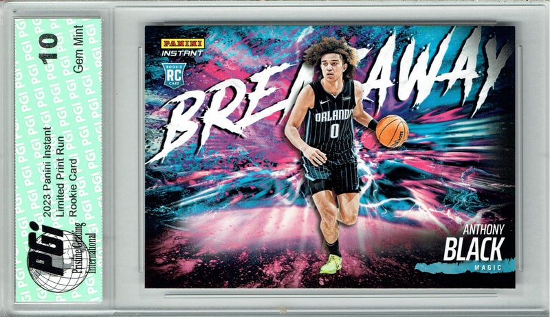 Anthony Black 2023 Panini Instant #B6 Breakaway SP 1/4085 Rookie Card PGI 10