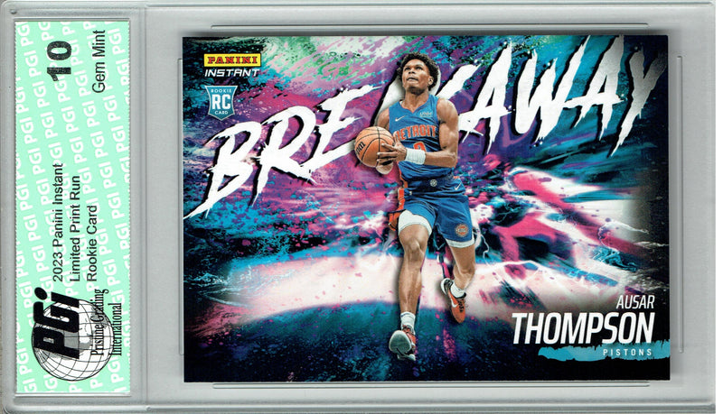 Ausar Thompson 2023 Panini Instant #B5 Breakaway SP 1/4085 Rookie Card PGI 10
