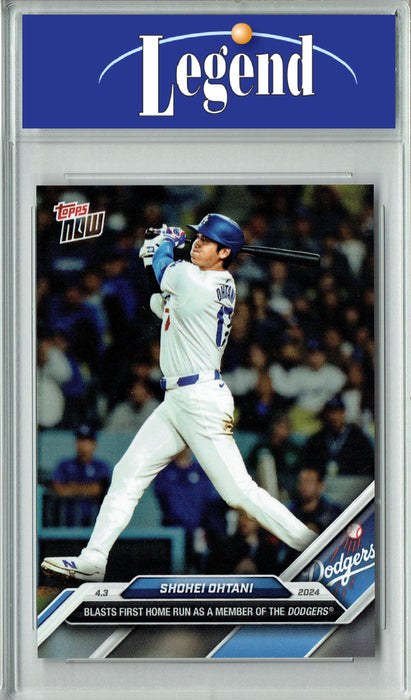 Certified Mint+ Shohei Ohtani 2024 Topps Now #36 1st Dodgers Home Run Rare Trading Card Los Angeles Dodgers