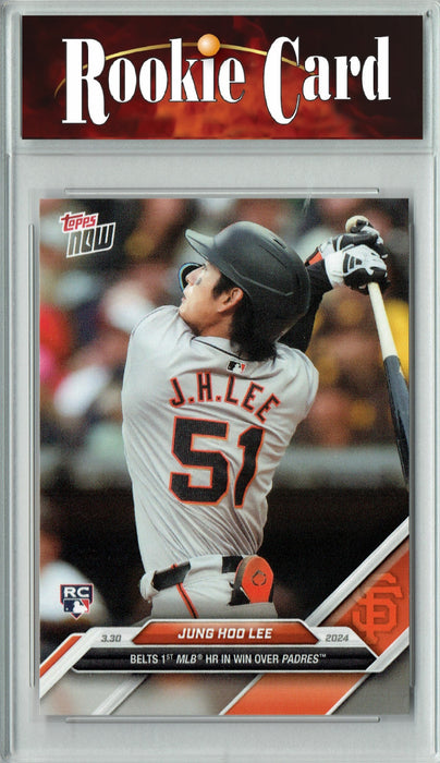 Certified Mint+ Jung Hoo Lee 2024 Topps Now #19 1st MLB Home Run Rookie Card San Francisco Giants