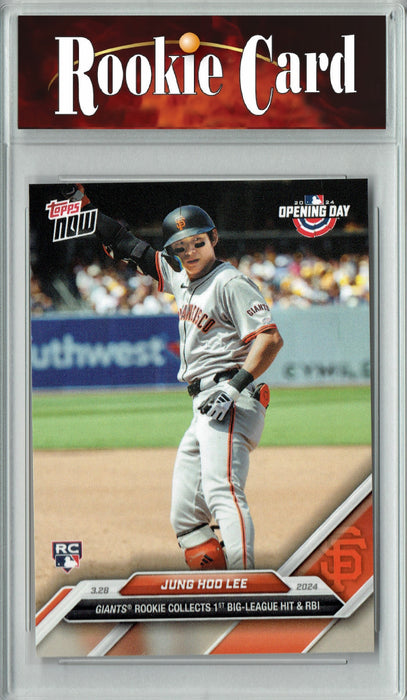 Certified Mint+ Jung Hoo Lee 2024 Topps Now #8 1st Big League Hit/RBI Rookie Card San Francisco Giants