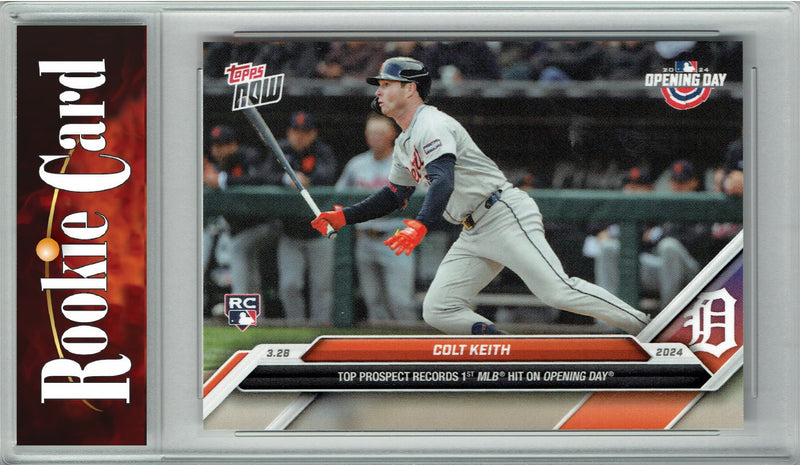 Certified Mint+ Colt Keith 2024 Topps Now #10 1st MLB Hit Rookie Card Detroit Tigers