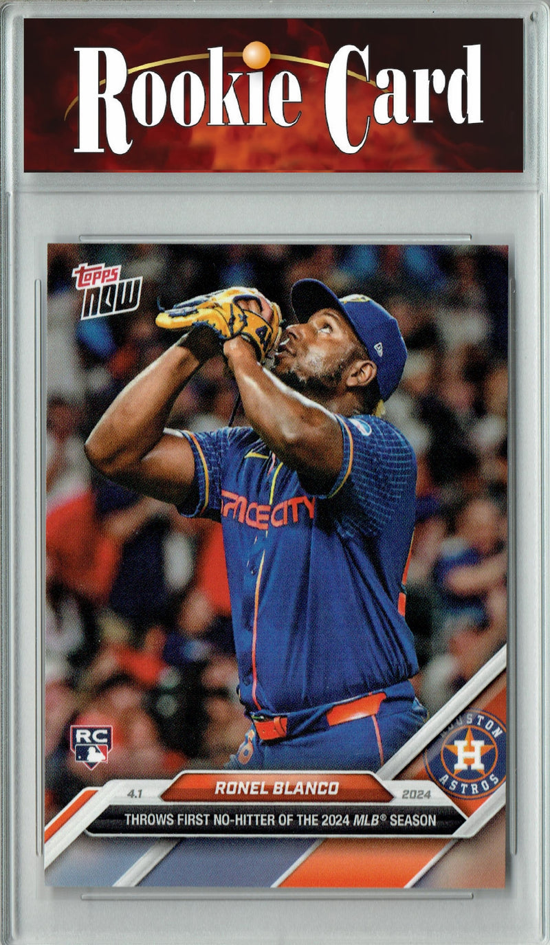 Certified Mint+ Ronel Blanco 2024 Topps Now #30 1st No-Hitter Rookie Card Houston Astros