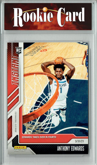 Certified Mint+ Anthony Edwards 2020 Panini Instant #132 Only 649 Ever Made! Rookie Card Minnesota Timberwolves