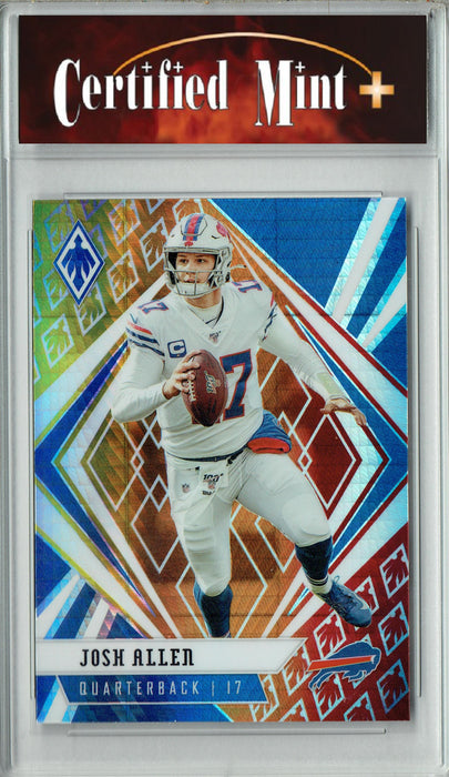 Certified Mint+ Josh Allen 2020 Panini #86 Phoenix Fire Burst Rare Trading Card Buffalo Bills