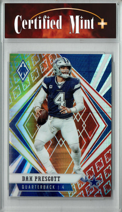 Certified Mint+ Dak Prescott 2020 Panini #51 Phoenix Fire Burst Rare Trading Card Dallas Cowboys