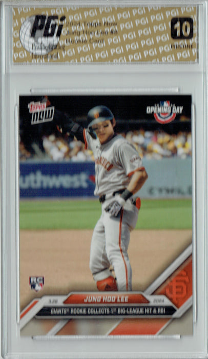 Jung Hoo Lee 2024 Topps Now #8 PRISTINE Rookie Card PGI 10