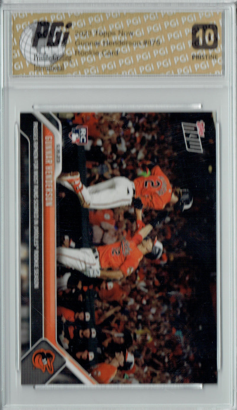 Gunnar Henderson 2023 Topps Now #875 PRISTINE Rookie Card PGI 10