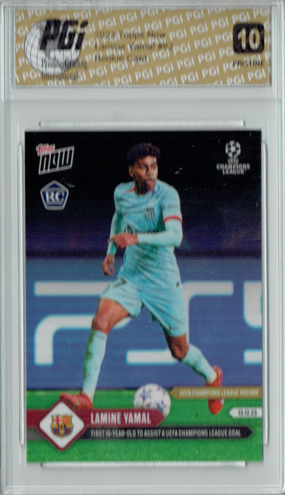 Lamine Yamal 2023 Topps Now #82 PRISTINE Rookie Card PGI 10
