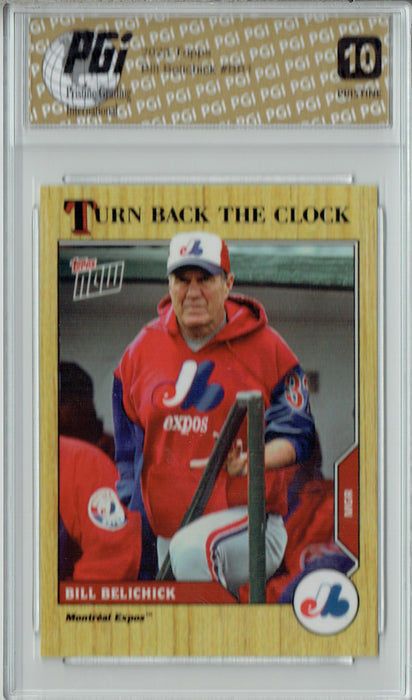 Bill Belichick 2023 Topps Now #BB1 PRISTINE Rare Trading Card PGI 10