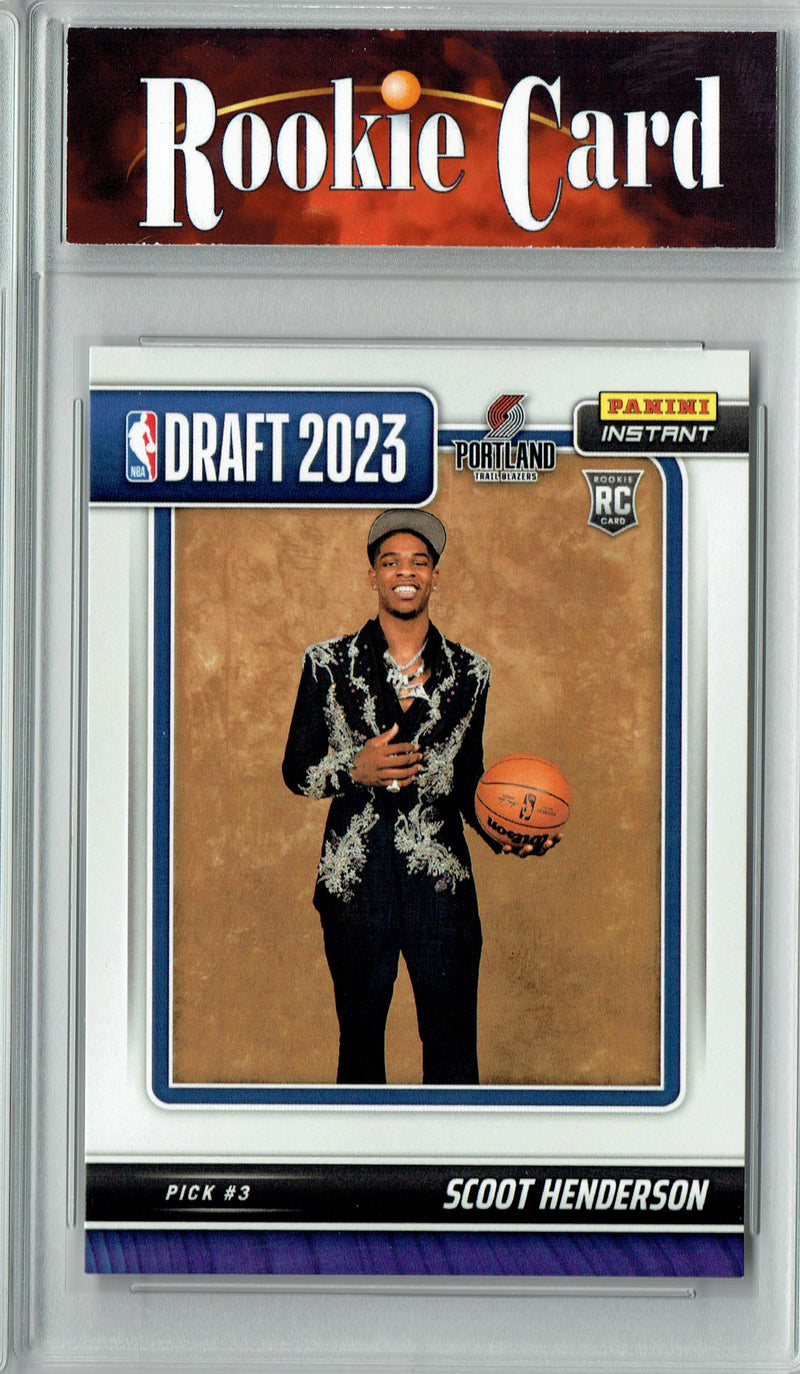 Certified Mint+ Scoot Henderson 2023 Panini Instant #DN-3 NBA Draft 1 of 2847 Portland Trail Blazers Rookie Card