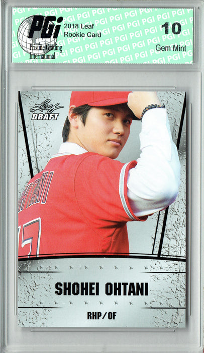 Shohei Ohtani 2018 Leaf Draft #DS-01 Rookie Card PGI 10