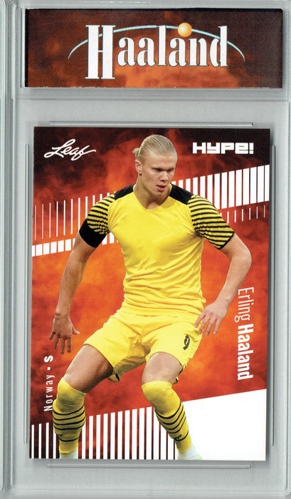 Certified Mint+ Erling Haaland 2022 Leaf HYPE! #94 Just 5000 Ever Made! Terminator! Manchester City Trading Card