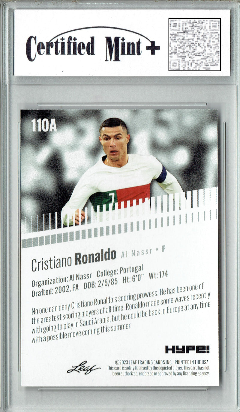 Certified Mint+ Cristiano Ronaldo 2023 Leaf HYPE #110a Only 5000 Made Rare Trading Card Portugal